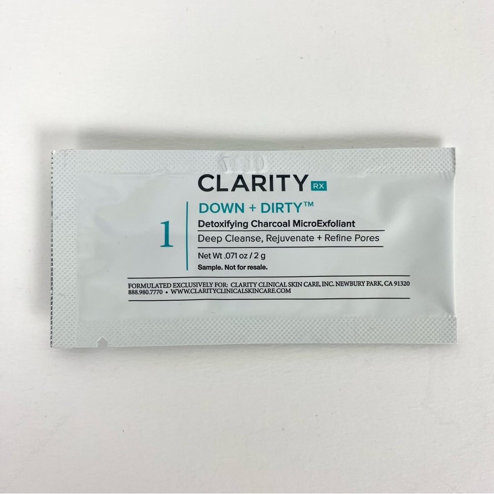 *Free With Bundle* Clarity RX Down + Dirty Detoxifying Charcoal MicroExfoliant